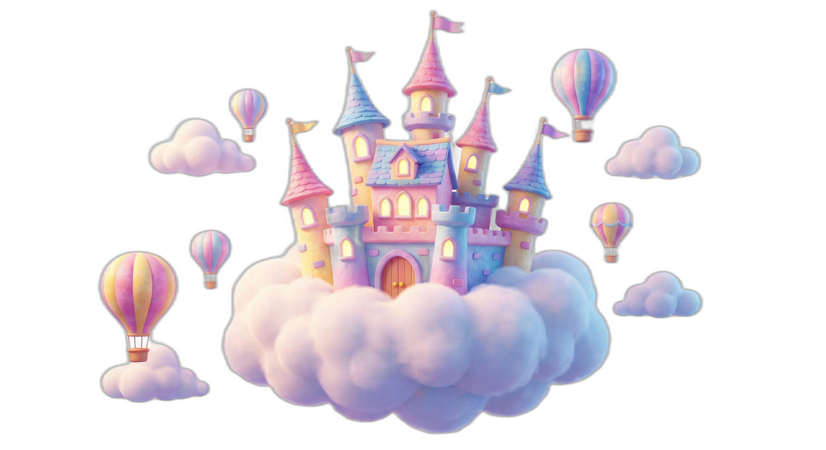 Whimsical fairy-tale castle